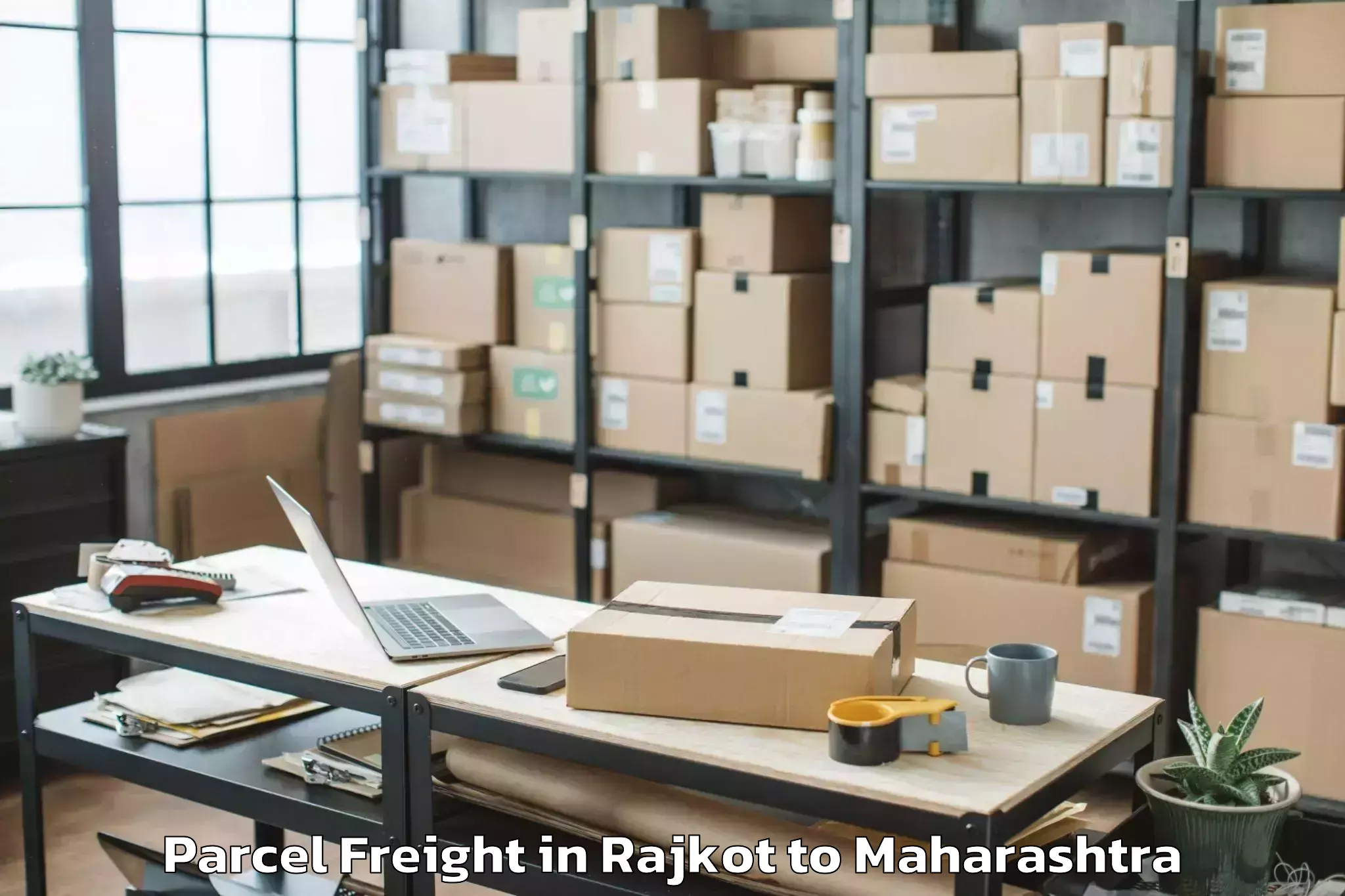 Quality Rajkot to Mumbai Port Trust Parcel Freight